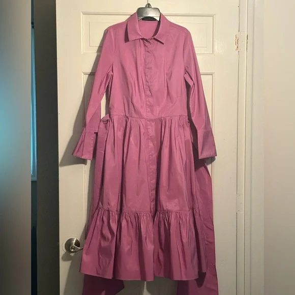 Carolina Herrera Purple Shirtdress ASO Carrie Bradshaw/SJP - Picture 7 of 16